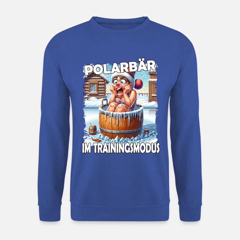 Eisbaden Winterbaden Lustig - Unisex Pullover - Royalblau