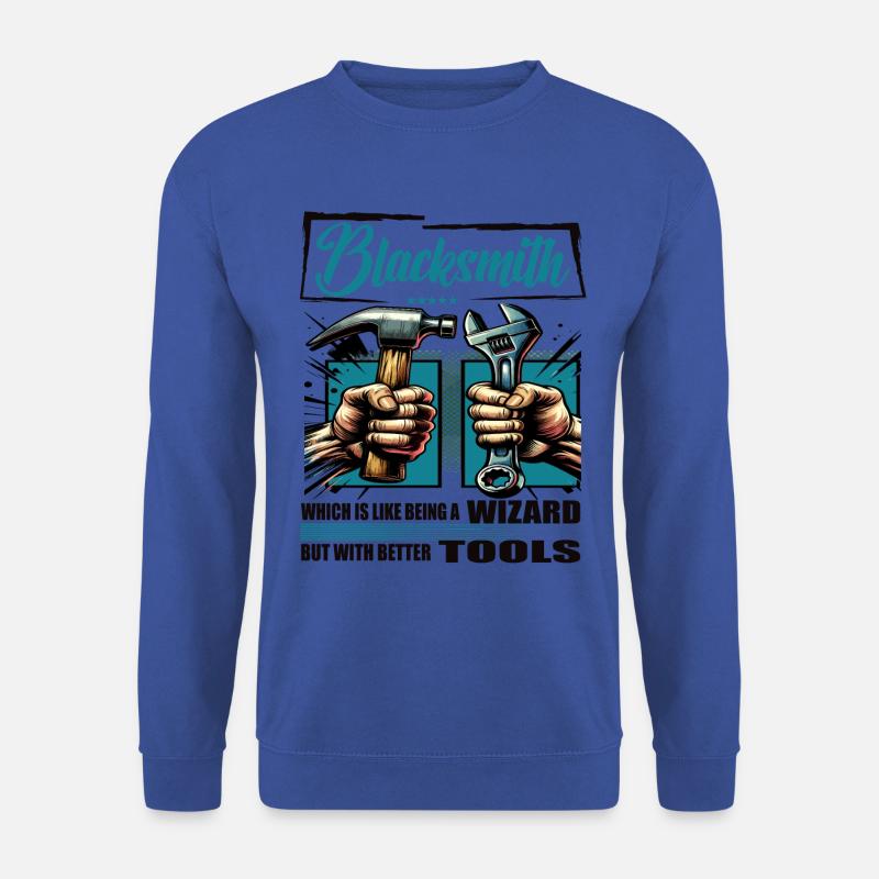 Blacksmith Beruf Spruch Arbeiter - Unisex Pullover - Royalblau