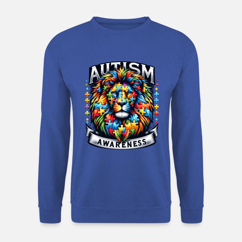 Autism Awareness puzzles piece - Unisex Pullover - Royalblau