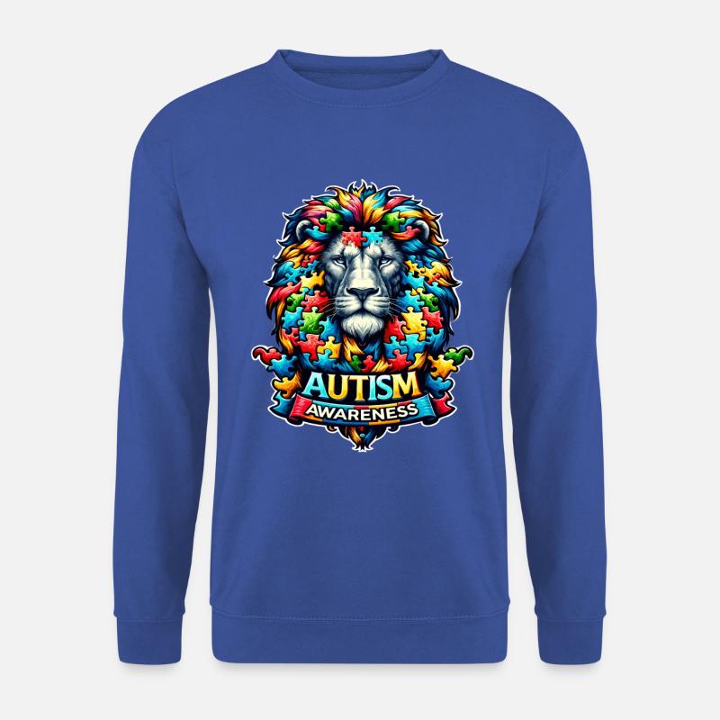 Autism Awareness puzzles piece - Unisex Pullover - Royalblau