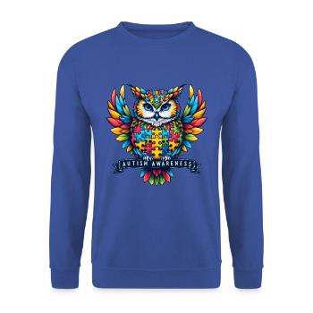Autism Awareness puzzles piece - Unisex Pullover - Royalblau - Vorne - Alina (178cm) & Michal (187cm)