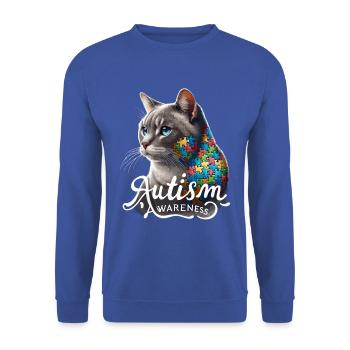 Autism Awareness puzzles piece - Unisex Pullover - Royalblau - Vorne - Alina (178cm) & Michal (187cm)