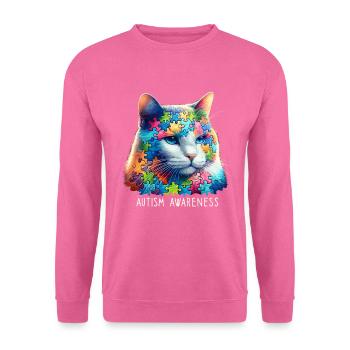 Autism Awareness puzzles piece - Unisex Pullover - Pink - Vorne