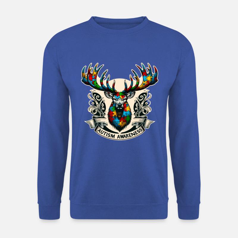 Autism Awareness puzzles piece - Unisex Pullover - Royalblau