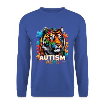 Autism Awareness puzzles piece - Unisex Pullover - Royalblau - Vorne - Alina (178cm) & Michal (187cm)