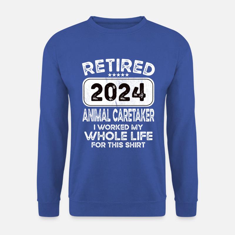 Retired Animal caretaker 2024 - Unisex Sweatshirt - royal blue