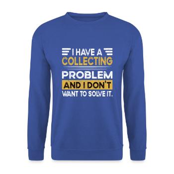 Collecting is my hobby - Unisex Sweatshirt - royal blue - Front - Alina (178cm) & Michal (187cm)
