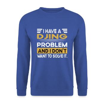 Djing is my hobby - Unisex Sweatshirt - royal blue - Front - Alina (178cm) & Michal (187cm)
