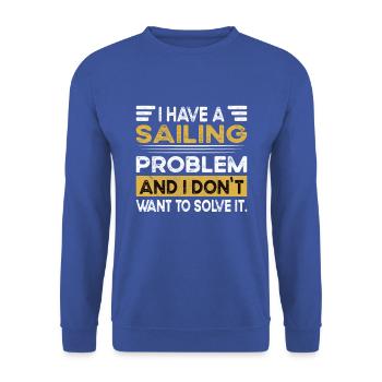 Sailing is my hobby - Unisex Sweatshirt - royal blue - Front - Alina (178cm) & Michal (187cm)