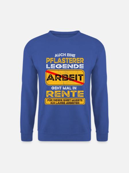 Pflasterer lustiges Rente Pension - Unisex Pullover - Royalblau