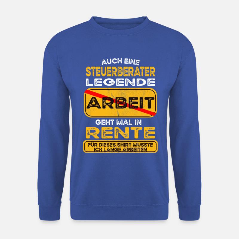 Steuerberater lustiges Rente Pension - Unisex Pullover - Royalblau
