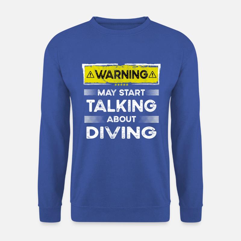 Talking about Diving funny - Unisex Pullover - Royalblau