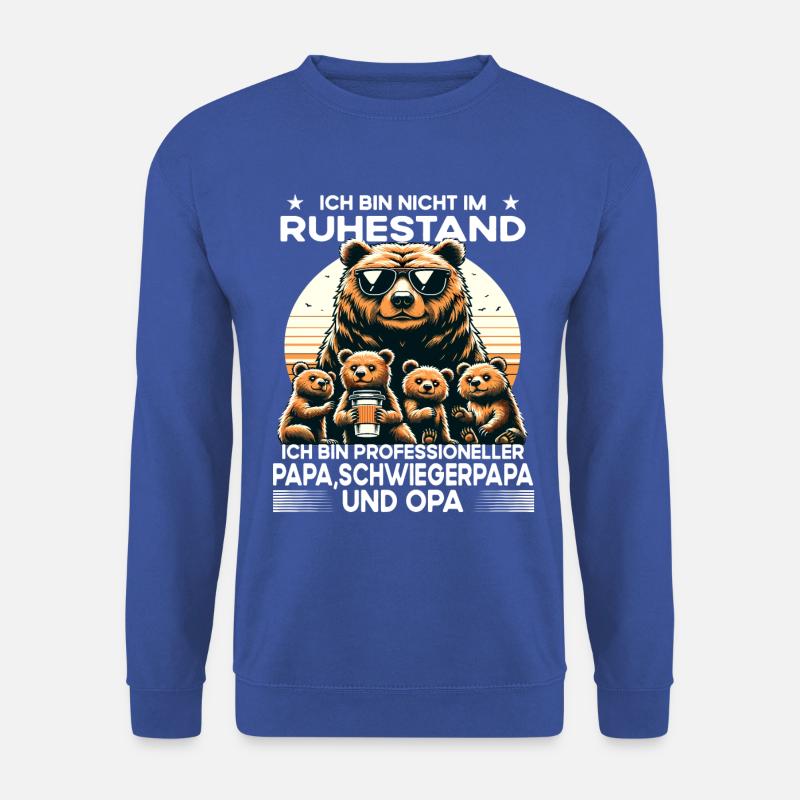 Ich bin im Ruhestand bin Professioneller Opa Papa - Unisex Pullover - Royalblau