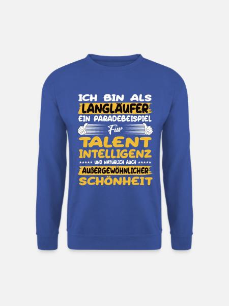 Langläufer ein Paradebeispiel Langlaufen - Unisex Pullover - Royalblau