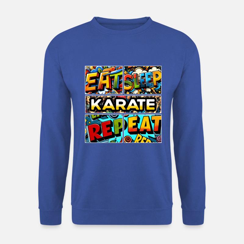 Eat sleep Karate repeat - Unisex Sweatshirt - royal blue