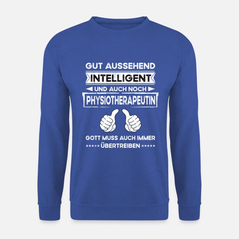 Physiotherapist Handsome Intelligent - Unisex Sweatshirt - royal blue