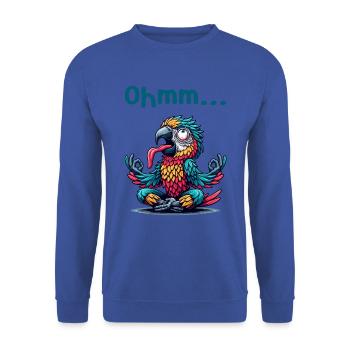 Ohmmm drôle yoga méditation sport - Sweat-shirt Unisexe - bleu royal - Devant - Alina (178cm) & Michal (187cm)