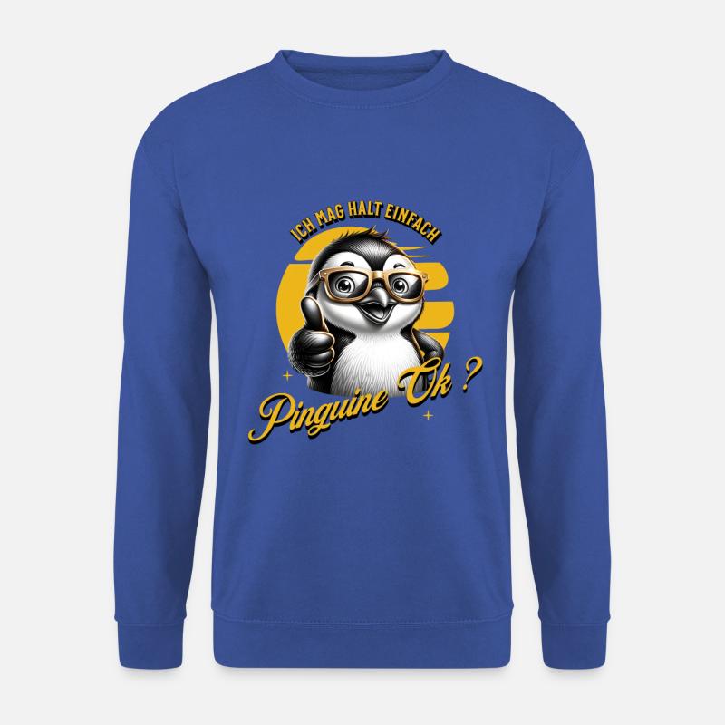 I just like penguins - Unisex Sweatshirt - royal blue