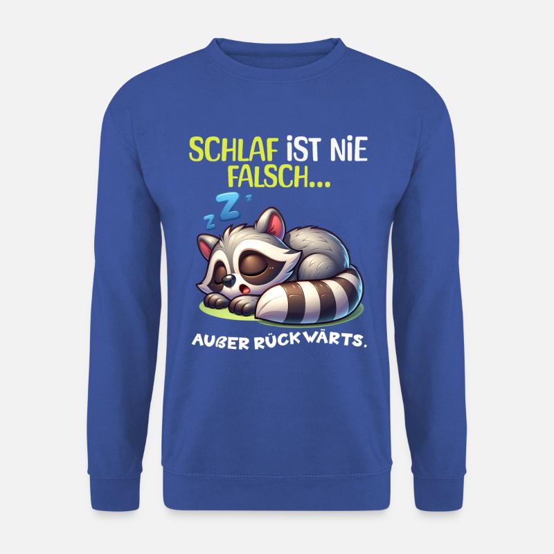 Bin Müde Faul Lustige Schlafanzug Morgenmuffel - Unisex Pullover - Royalblau