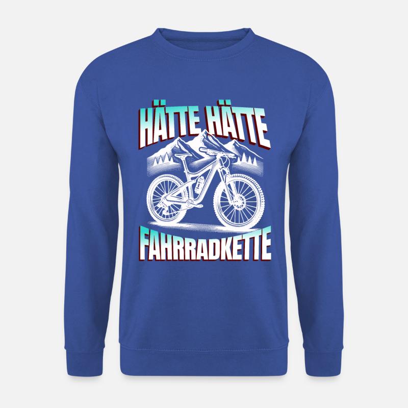 Lustiges Radfahrer - Hätte Hätte Fahrradkette - Unisex Pullover - Royalblau