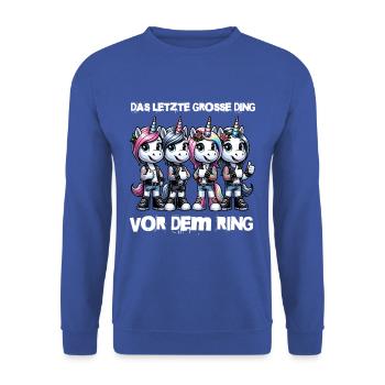 Enterrement de vie de garçon Mariée Enterrement de vie de jeune fille Grondement de femmes - Sweat-shirt Unisexe - bleu royal - Devant - Alina (178cm) & Michal (187cm)