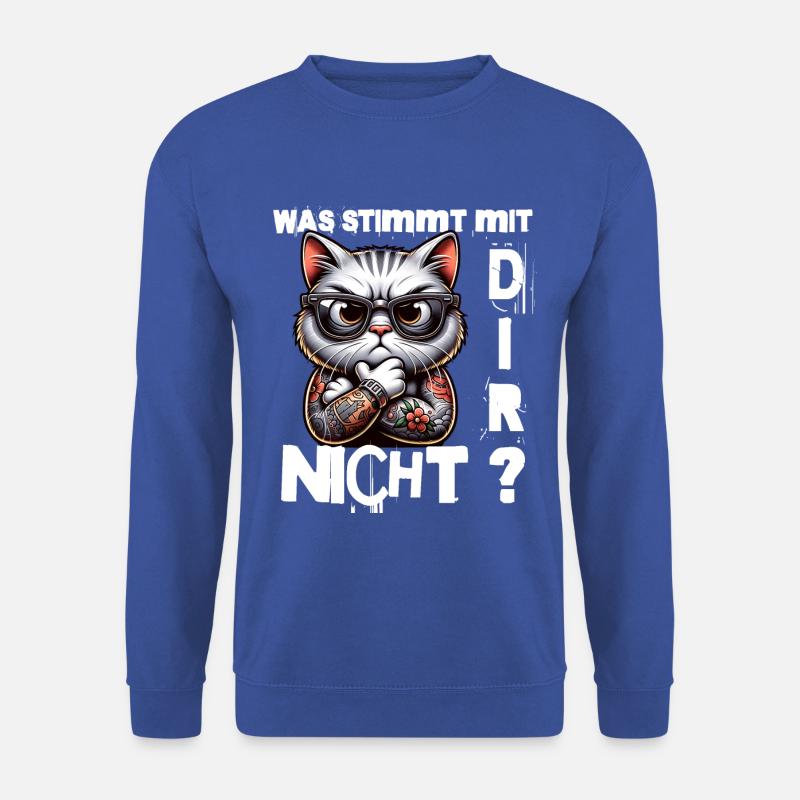 Ich hasse Menschen - Was stimmt denn mit dir nicht - Unisex Pullover - Royalblau