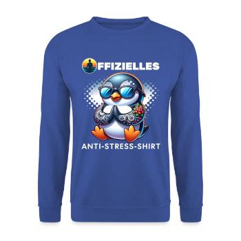 Méditation & Yoga Officiel Anti Stress - Sweat-shirt Unisexe - bleu royal - Devant - Alina (178cm) & Michal (187cm)