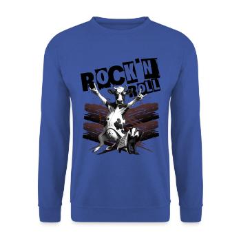 Festival de musique Rock Kuh Rock n Roll - Sweat-shirt Unisexe - bleu royal - Devant - Alina (178cm) & Michal (187cm)