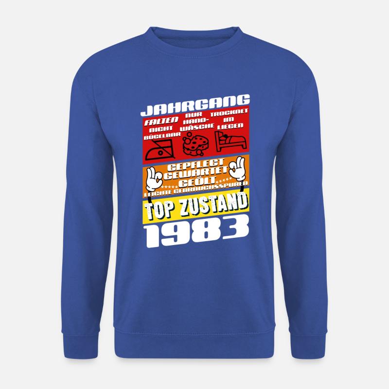 42 Jahre alt Jahrgang 1983 Geburtstag - Unisex Pullover - Royalblau
