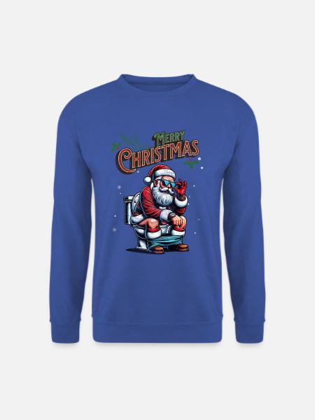 Weihnachtsmann Weihnachten Männer & Frauen - Unisex Pullover - Royalblau