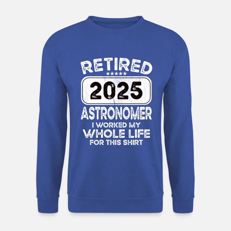 Retired Astronomer 2025 - Unisex Pullover - Royalblau
