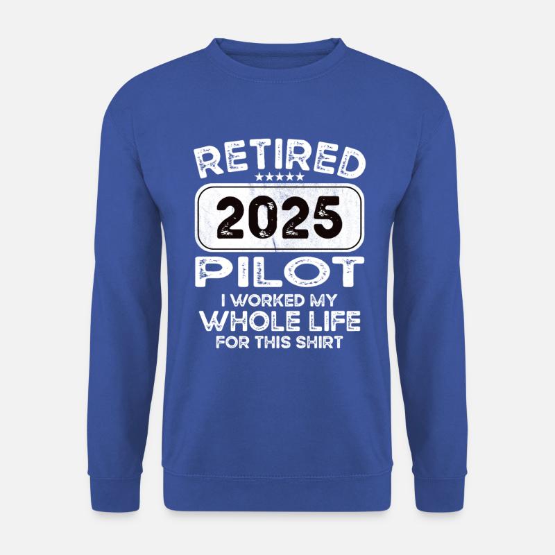 Retired Pilot 2025 - Unisex Sweatshirt - royal blue