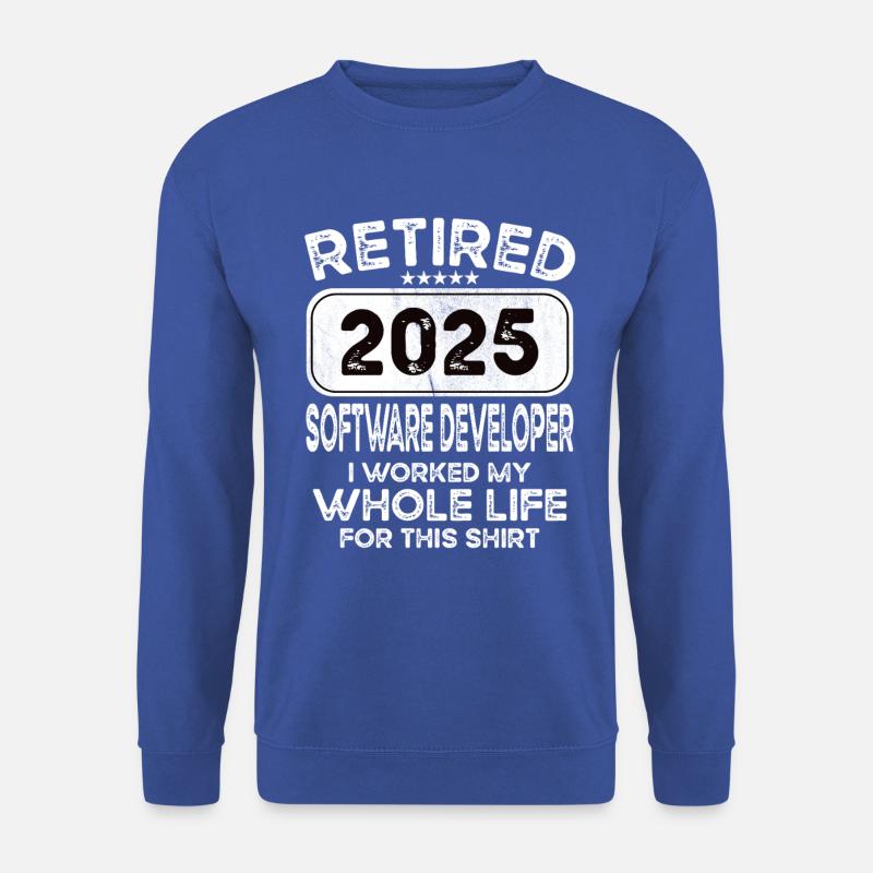 Retired Software developer 2025 - Unisex Sweatshirt - royal blue