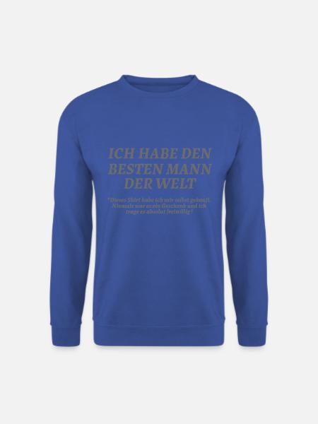 Ich habe den besten Mann der Welt - Unisex Pullover - Royalblau