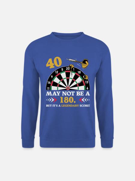 Nicht 180 aber ein Klassiker 40. Geburtstag Dart - Unisex Pullover - Royalblau