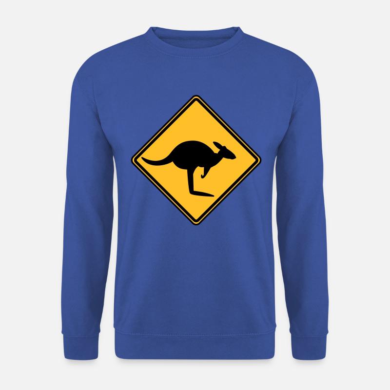 Vorsicht Känguru - Unisex Pullover - Royalblau