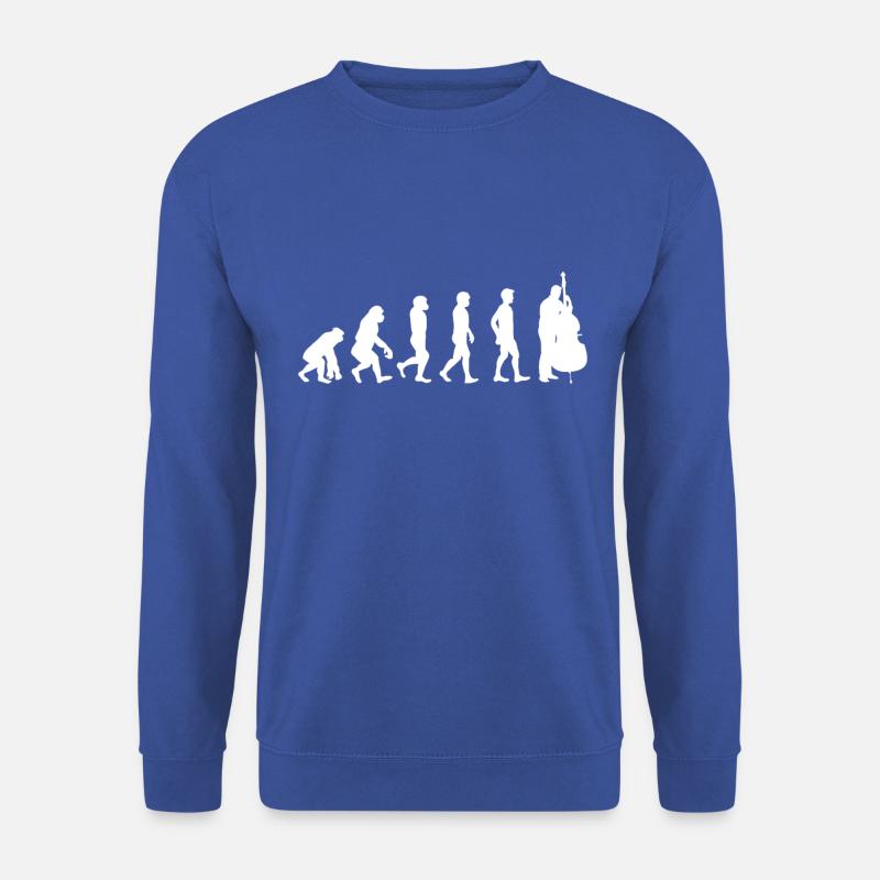 Cello Spieler Evolution Shirt Geschenk - Unisex Pullover - Royalblau