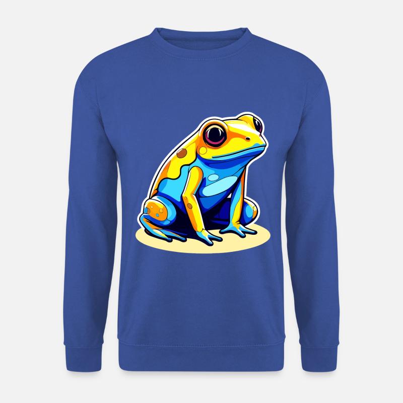 Pfeilgiftfrosch Frosch Zeichnung - Unisex Pullover - Royalblau