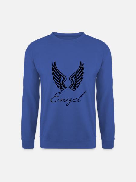 T-Shirt - Engel mit Flügeln ! - Unisex Pullover - Royalblau