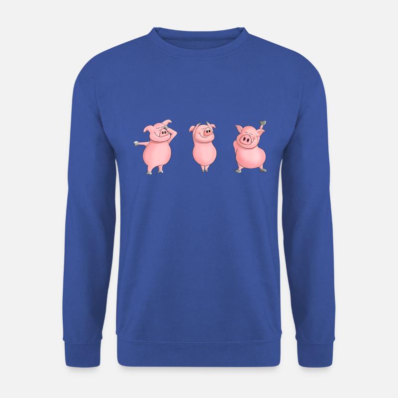 Ulkige Schweinchen - Unisex Pullover - Royalblau