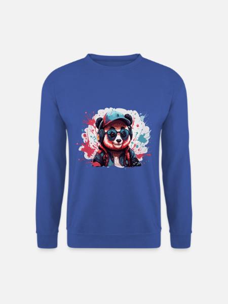 panda Tier Kunst I cooles niedliches panda - Unisex Pullover - Royalblau