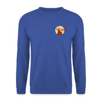 Oldenburg liebt dich - Unisex Pullover - Royalblau - Vorne - Alina (178cm) & Michal (187cm)