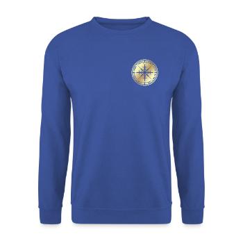 Windrose - Unisex Pullover - Royalblau - Vorne - Alina (178cm) & Michal (187cm)