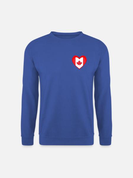 Red Maple Heart – Wahrer kanadischer Stolz - Unisex Pullover - Royalblau
