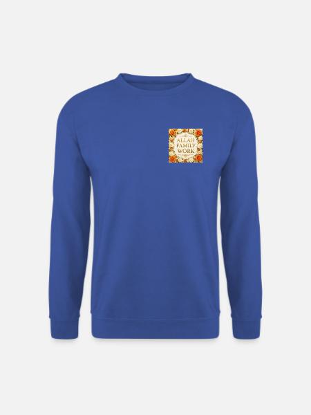Allah-Familienrahmen aus Blumen - Unisex Pullover - Royalblau