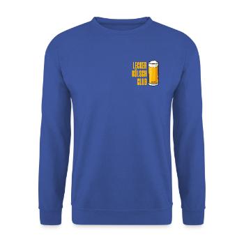 Lecker Kölsch Club Karneval Kostüm Party - Unisex Pullover - Royalblau - Vorne - Alina (178cm) & Michal (187cm)