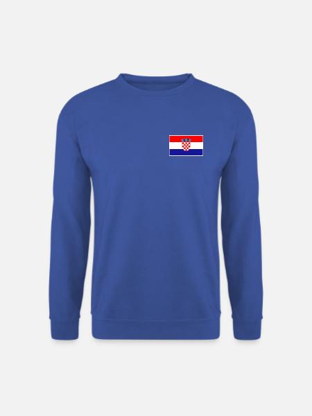 Croatia Flag Classic Frame - Unisex Pullover - Royalblau