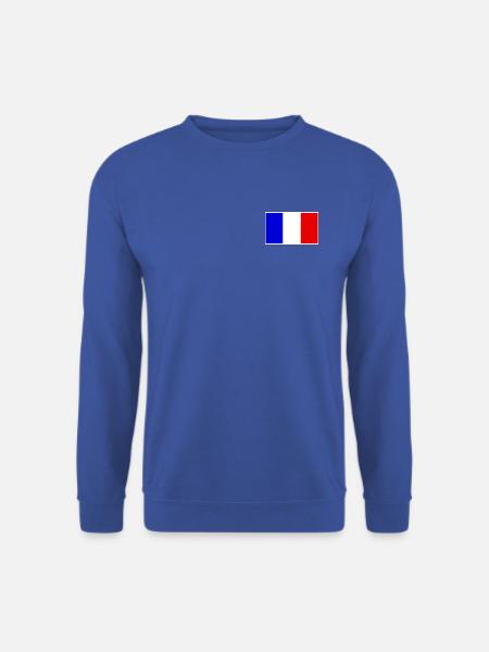 France Flag Classic Frame - Unisex Pullover - Royalblau