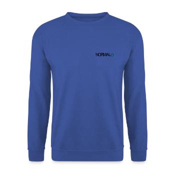 NORMAL O - Unisex Pullover - Royalblau - Vorne - Alina (178cm) & Michal (187cm)