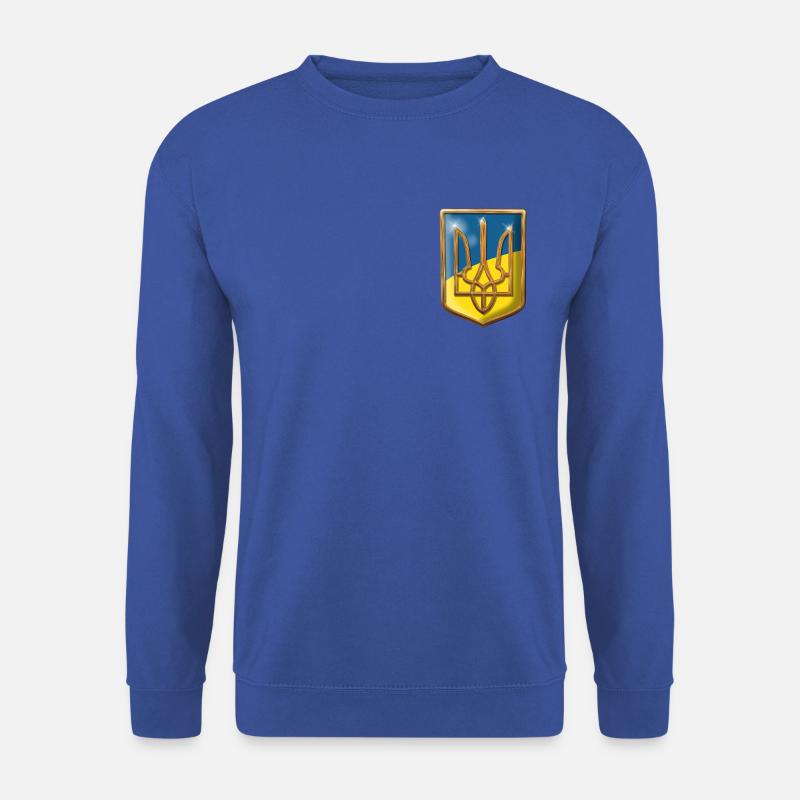 Ukraine Emblem, Small - Unisex Pullover - Royalblau